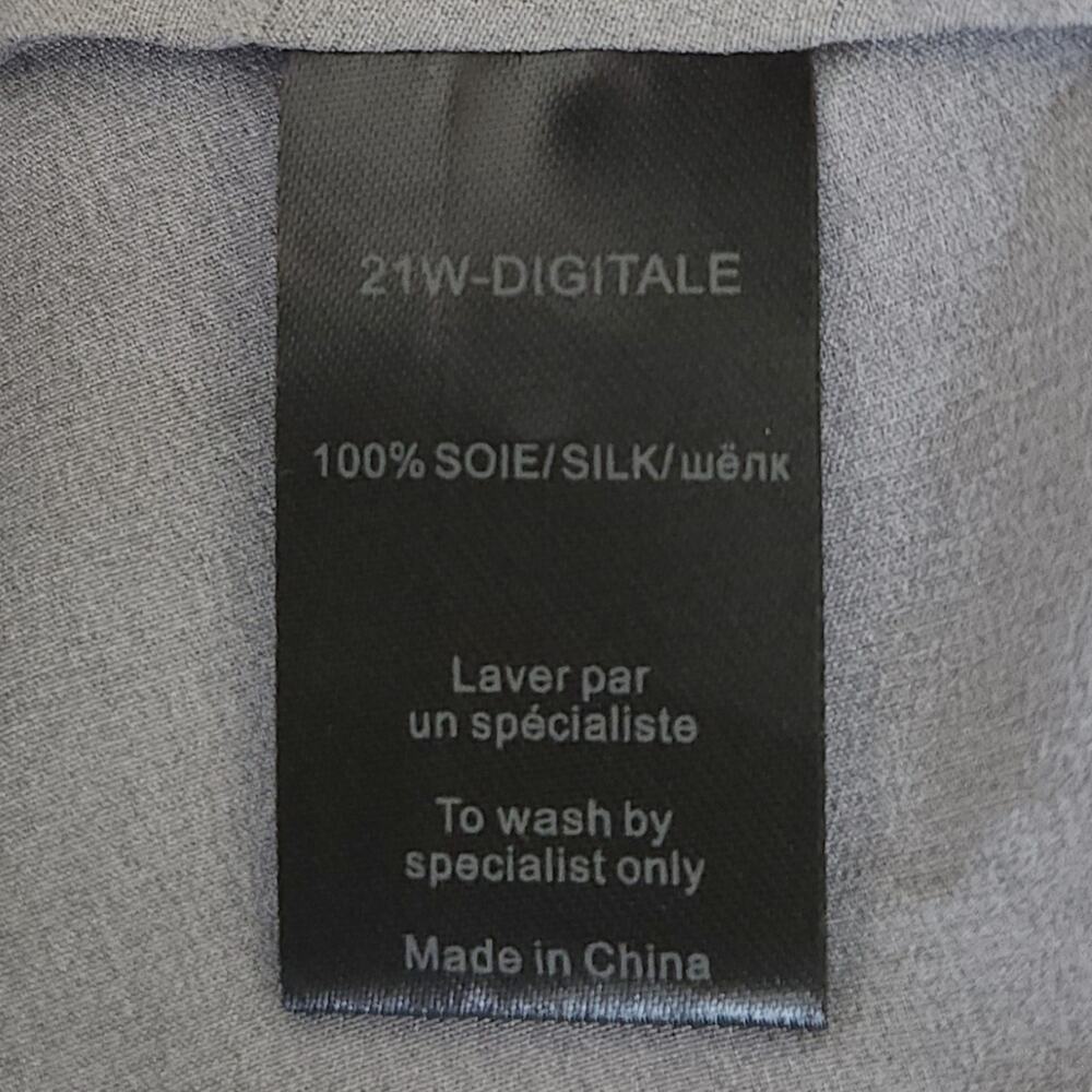 MES DEMOISELLES Digitale floral silk kaftan boho midi dress blue black Size 34 2 - Picture 6 of 7